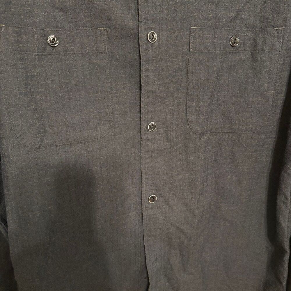 Rag & bone wool blend 2 pocket button up men’s shirt size medium - Picture 3 of 7